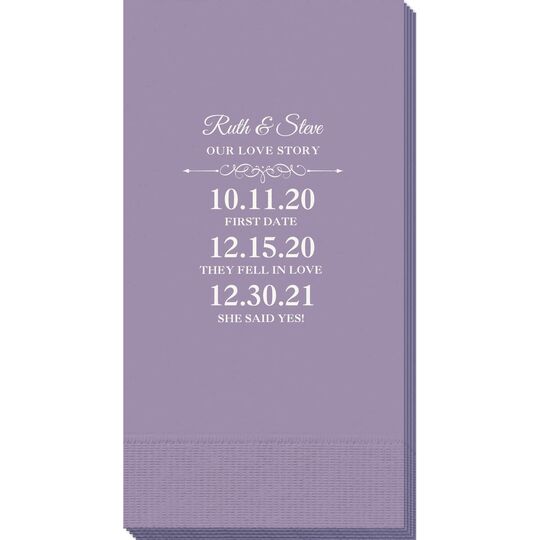 Our Love Story Guest Towels